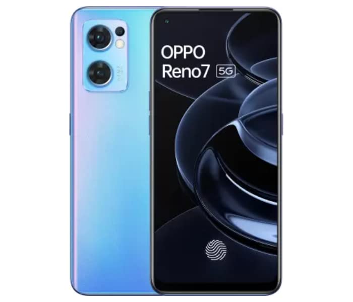 OPPO Reno7 5G Dual-SIM 256GB ROM + 8GB RAM (GSM | CDMA) Factory Unlocked 5G Smartphone (Startrails Blue) - International Version