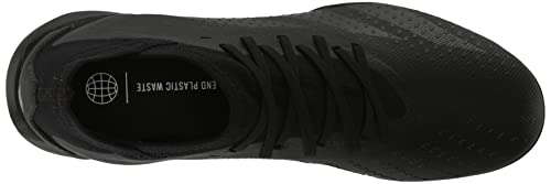adidas Unisex Predator Accuracy.3 Turf Soccer Shoe, Black/Black/White, 9 US Men