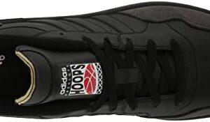 adidas Men's Hoops 3.0 Low Basketball Shoe, Black/Black/Carbon, 10