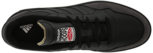 adidas Men's Hoops 3.0 Low Basketball Shoe, Black/Black/Carbon, 10