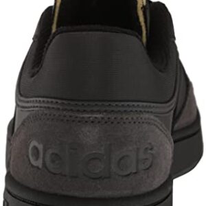 adidas Men's Hoops 3.0 Low Basketball Shoe, Black/Black/Carbon, 10