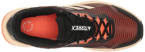 adidas Men's Terrex Trailrider Trail Running Shoe, Impact Orange/White/Black, 10