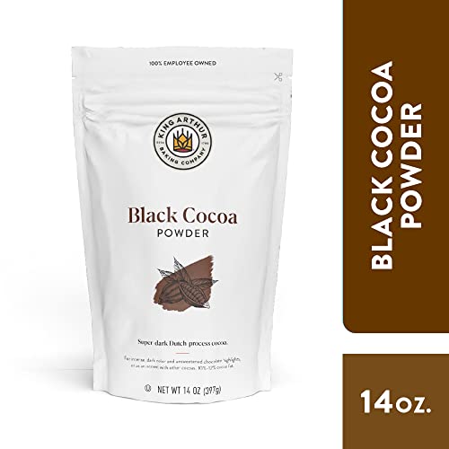 King Arthur Black Cocoa, Dutch Processed Cocoa Powder, Perfect for Baking, 14 Ounces