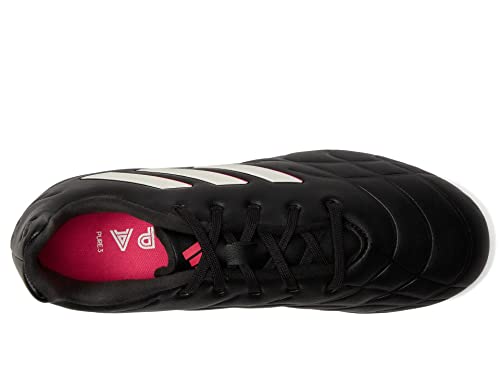 adidas Copa Pure.3 Firm Ground Soccer Shoe, Black/Zero Metallic/Team Shock Pink, 5 US Unisex Big Kid