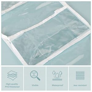 Fixwal 5-Shelf Over The Door Hanging Pantry Organizer, Room Organizer with Clear Plastic Pockets, 25lb Ultra Sturdy & Large Capacity for Closet, Bedroom, Nursery, Bathroom and Sundries