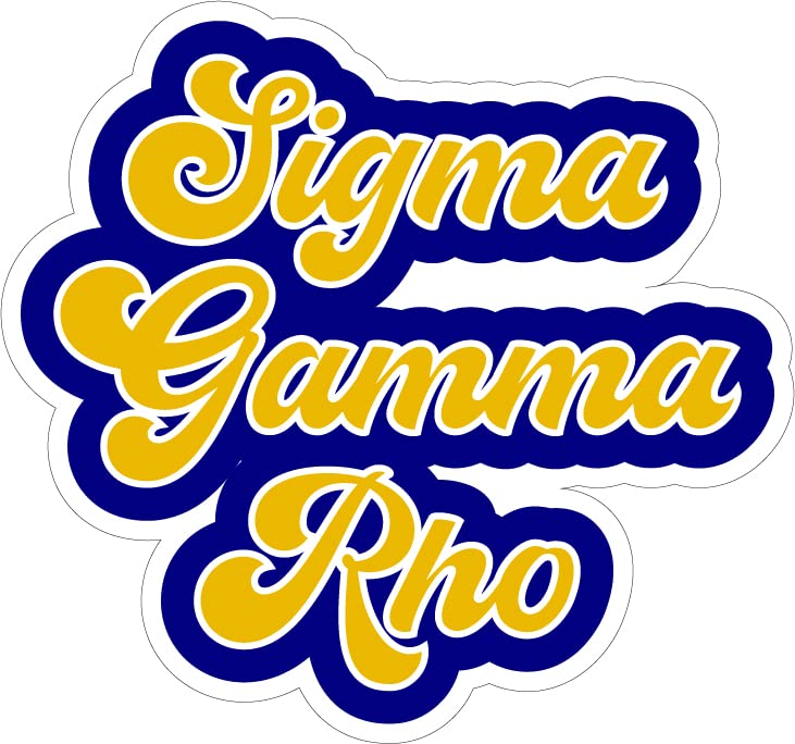 Sigma Gamma Rho Retro Sorority Car Magnet Set of 2 Removable No Residue All Weather Magnets for Sorority