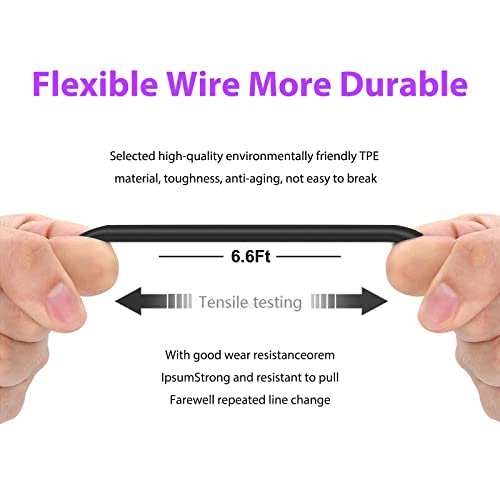 6ft USB C Charger Cable Charging Cord for AT&T Calypso 2/3 Radiant Max, Maestro Plus, TCL Flip Pro, Go Flip 4, Cricket Icon 2/3, Ovation 2, Sonim XP3 Plus XP8, Jitterbug Flip 2/Smart 3 Phone