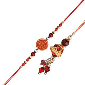 Rakhi for Bhaiya Bhabhi Lumba Rakhi for Raksha Bandhan Rakhi Set-US2