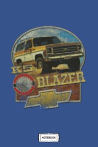 k5 blazer 1979 b30106 notebook: matte finish cover, 6x9 120 pages, journal, lined college ruled paper, diary, planner