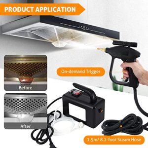 High Pressure Steam Cleaner, WICHEMI Handheld High Temperature Steamer 1700W Multifunction Portable Electric Steam Cleaning Machine for Kitchen Bathroom Cleaning Floor Car Detailing