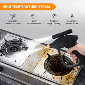 High Pressure Steam Cleaner, WICHEMI Handheld High Temperature Steamer 1700W Multifunction Portable Electric Steam Cleaning Machine for Kitchen Bathroom Cleaning Floor Car Detailing