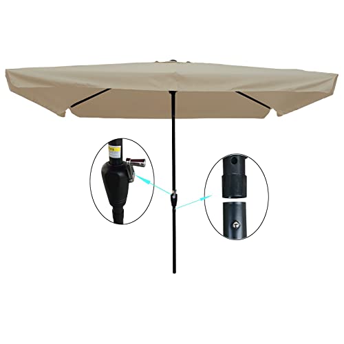 Patio Umbrellas+Outside Shade+Large Patio Umbrellas+Windproof+Patio Umbrella With Stand+Deck Balcony+Patio Umbrella Led+For Backyard Garden Deck Picnic