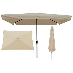 Patio Umbrellas+Outside Shade+Large Patio Umbrellas+Windproof+Patio Umbrella With Stand+Deck Balcony+Patio Umbrella Led+For Backyard Garden Deck Picnic