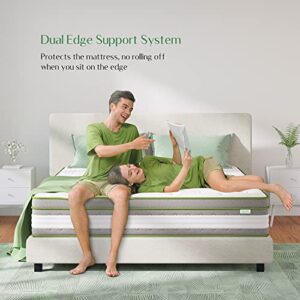 Novilla Mattress Cal King, 12 Inch Hybrid Pillow Top King California Mattress in a Box Innerspring for a Cool & Peaceful Sleep