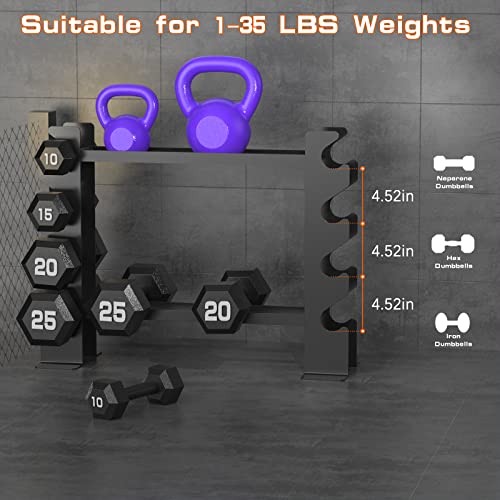 Lmdex Dumbbell Rack Stand Weight Rack for Dumbbells Holders Storage Home Gym(Rack only)