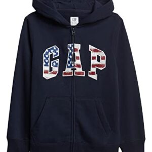 GAP Boys Logo Hoodie Sweatshirt, Blue Galaxy, Large US