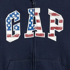 GAP Boys Logo Hoodie Sweatshirt, Blue Galaxy, Large US