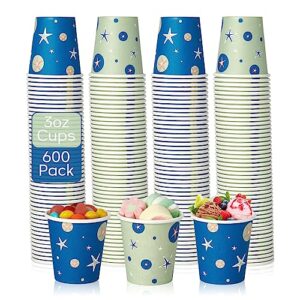 tv topvalue 600 pack 3 oz disposable paper cups, paper bathroom cups, small mouthwash cups, espresso cups, snack cups for party picnic travel and events