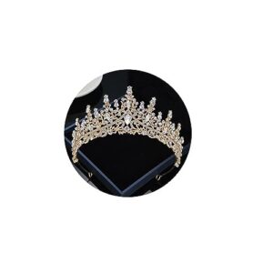 kamirola vintage tiaras and crowns for women, bridal crown princess tiaras headband, costume party accessories for brithday halloween … (gold&white)