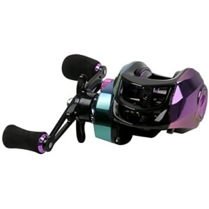 baitcasting reel 22lbs baitcast fishing reels 7.2:1 balanzze 18+1bb high speed casting reel left & right hand saltwater freshwater max drag baitcaster reel (right, colorful)