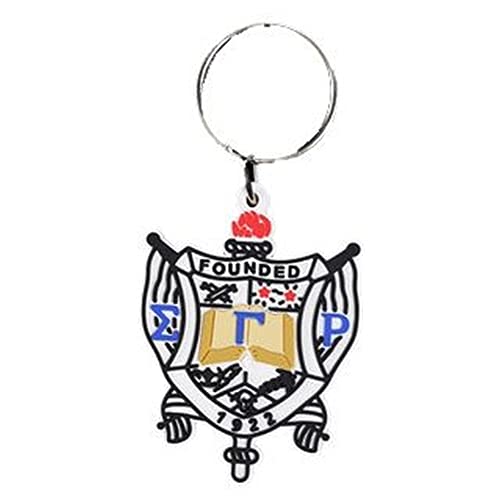 Greekgear Sigma Gamma Rho Rubber Crest Key Chain