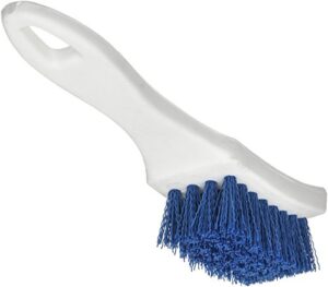 sparta 41395ec14 plastic scrub brush, detail brush, kitchen brush with hanging hole for cleaning, 7 inches, blue