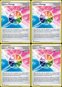 pokemon fusion strike energy 244/264 - fusion strike special energy card lot - playset x4