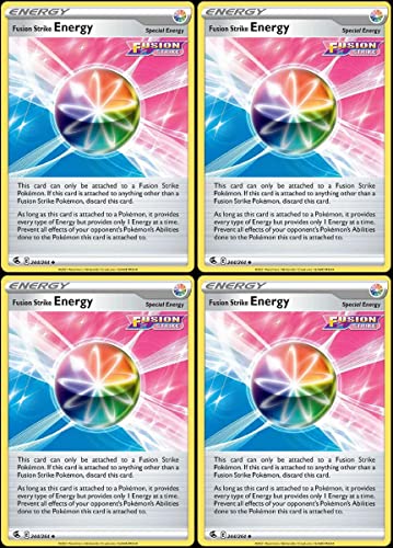 Pokemon Fusion Strike Energy 244/264 - Fusion Strike Special Energy Card Lot - Playset x4