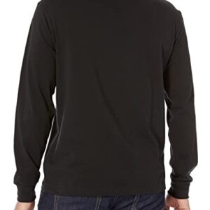 GAP Mens Relaxed Fit Long Sleeve Logo T-Shirt T Shirt, Black 4, X-Large US