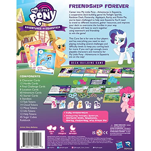 Renegade Game Studios My Little Pony: Adventures in Equestria Deck-Building Game - Cooperative Deck-Building, 1-4 Players, 45-90 Min