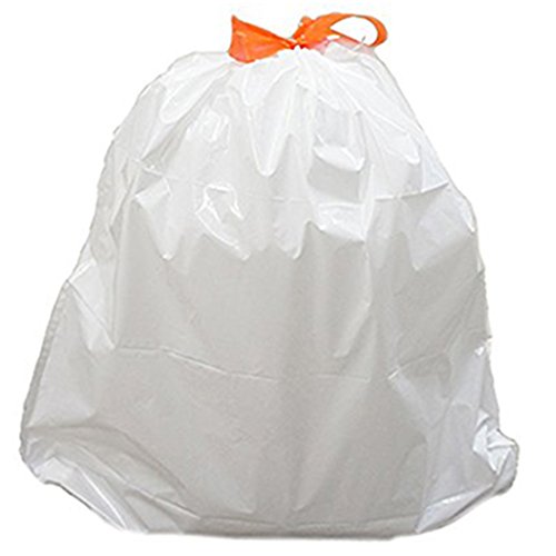iTouchless Tall 18 Gallon Trash Bags, 40 Count, Extra-Large Strong Bathroom Kitchen Garbage Can Bin Liners, for Rubbish Recycling Compost in the Home, Office, Clear