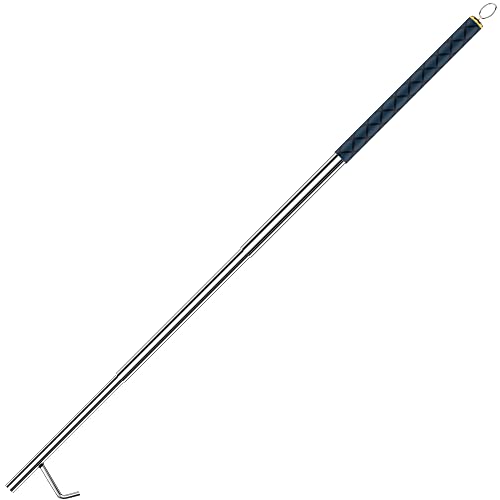 RAOMEIDE 48" Fire Poker for Fire Pit Outdoor Heavy Duty, Portable Collapsible Campfire Poker Stick, Firepit Poker Long, Fireplace Poker Tool Only