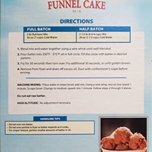 Krusteaz Professional Funnel Cake Mix, 5 lb Box with Krusteaz Professional Dessert Server