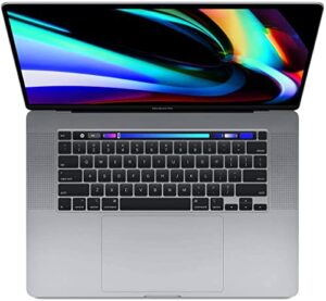 late 2019 apple macbook pro with 2.6ghz 9th gen intel core i7 (16 inch, 32gb ram, 512gb ssd) space gray (renewed)