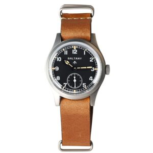 baltany dirty dozen watch men d12 36mm sea gull st1701 movement automatic bgw9 luminous vintage military wristwatches (brown nat black)