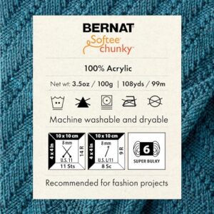 Bernat Softee Chunky School Yard Yarn - 3 Pack of 80g/2.8oz - Acrylic - 6 Super Bulky - 77 Yards - Knitting, Crocheting & Crafts