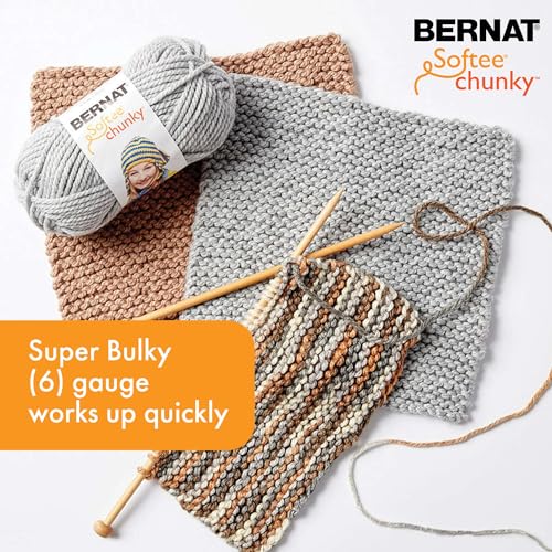 Bernat Softee Chunky School Yard Yarn - 3 Pack of 80g/2.8oz - Acrylic - 6 Super Bulky - 77 Yards - Knitting, Crocheting & Crafts