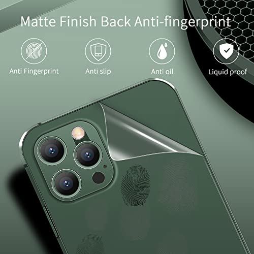 Dataroad iPhone 13 Pro Max Slim Case,0.2mm Fit[Paper-Thin]Lightweight Case with Translucent Matte Finish PP Back[Anti-Fingerprints&Yellowing],Comptible with iPhone 13 Pro Max 6.7Inch-Translucent Green