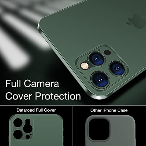 Dataroad iPhone 13 Pro Max Slim Case,0.2mm Fit[Paper-Thin]Lightweight Case with Translucent Matte Finish PP Back[Anti-Fingerprints&Yellowing],Comptible with iPhone 13 Pro Max 6.7Inch-Translucent Green