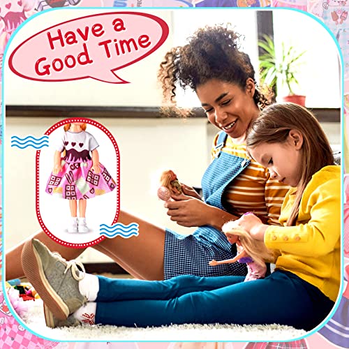 16 Pcs Girl Doll Clothes Lovely Outfits Mini Doll Clothes 6 Inch Dolls Clothes and Accessories for Kids Birthday Outfit (Girls)