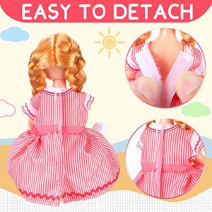 16 Pcs Girl Doll Clothes Lovely Outfits Mini Doll Clothes 6 Inch Dolls Clothes and Accessories for Kids Birthday Outfit (Girls)