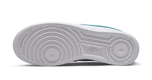 Nike Women's Air Force 1 Shoes, White/Washed Teal/White, 7