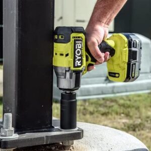 RYOBI P262K1 ONE+ HP 18V Brushless Cordless 4-Mode 1/2 in. Impact Wrench Kit w/ 4.0 Ah HIGH PERFORMANCE Lithium-Ion Battery & Charger