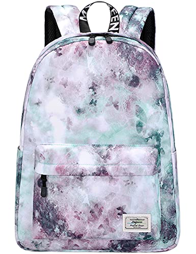 mygreen Backpack for Kids, Boys Preschool Backpack Toddler Kindergarten School Bookbag Tie Dye Ink Green