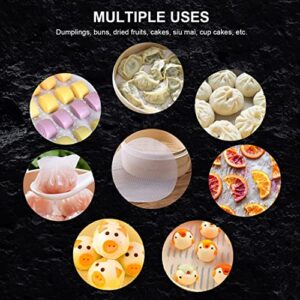 Silicone Steamer Liners Dehydrator Sheets, Famolay 6Pcs Bamboo Steamer Liner 10 Inch Fruit Dehydrator Non stick Reusable Mesh Baking Mat for Fruit Dryer Steamed Buns Dumplings Baking Supplies