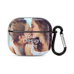 personalized airpod case for apple airpod 3, custom airpods case with your name & photo for men and women