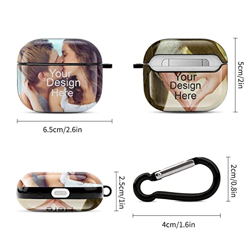 Personalized Airpod Case for Apple AirPod 3, Custom Airpods Case with Your Name & Photo for Men and Women