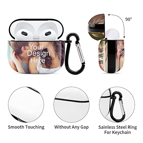 Personalized Airpod Case for Apple AirPod 3, Custom Airpods Case with Your Name & Photo for Men and Women