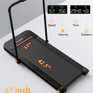 UREVO 2 in 1 Under Desk Treadmill, 2.5HP Folding Electric Treadmill Walking Jogging Machine for Home Office with Remote Control