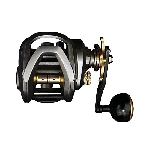 Big Game Baitcasting Reels 33Lbs Max Drag Low Profile Baitcaster Fishing Reel (Left)